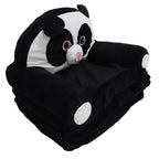 Foldable Kids Sofa Cute Cartoon Design Short Plush Soft Comfortable Portable Children Couch for Home Panda