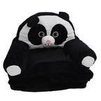 Foldable Kids Sofa Cute Cartoon Design Short Plush Soft Comfortable Portable Children Couch for Home Panda