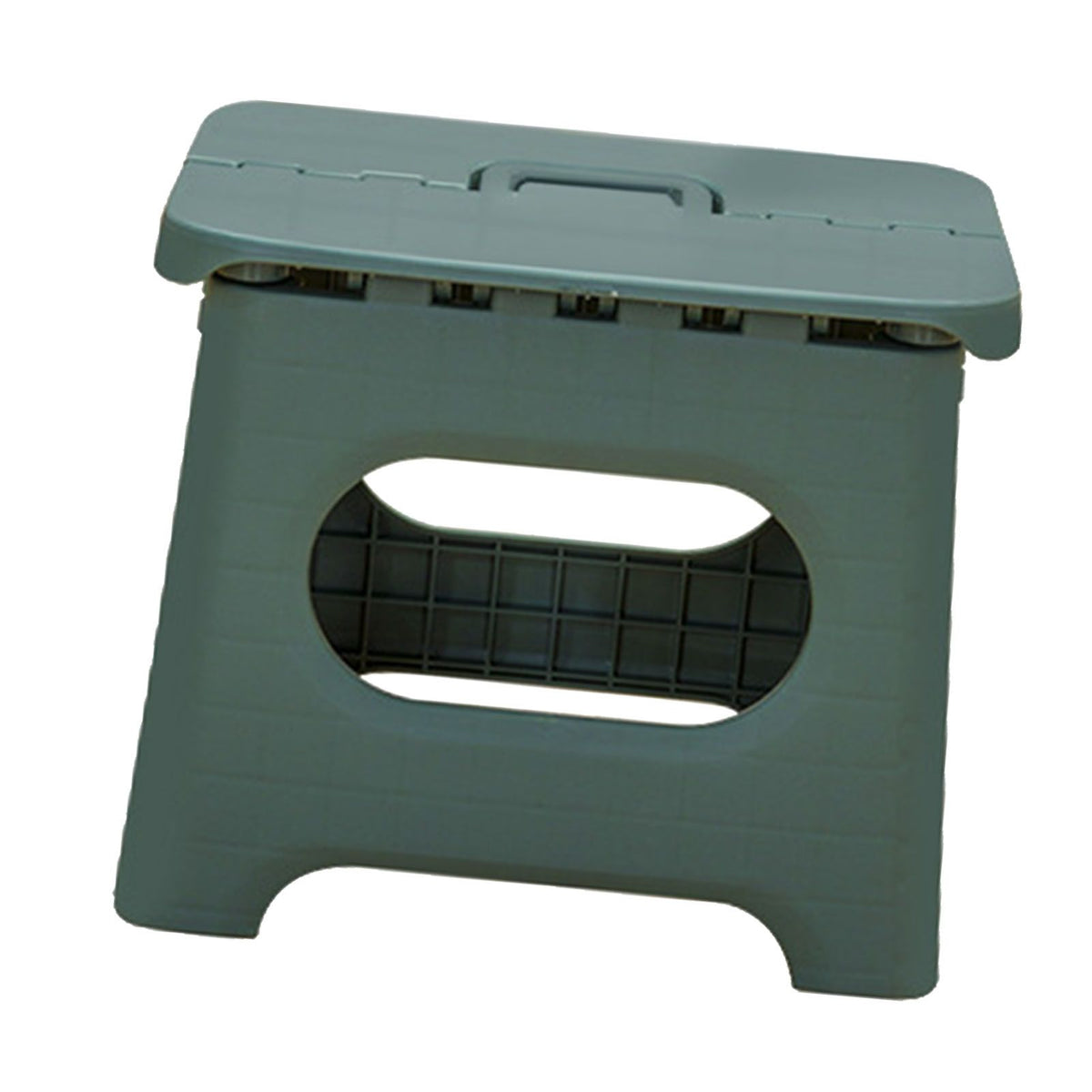 Kids Stool Plastic Portable Folding 100kg Load Bearing Lightweight Step Stool for Camping Picnic Green L Size