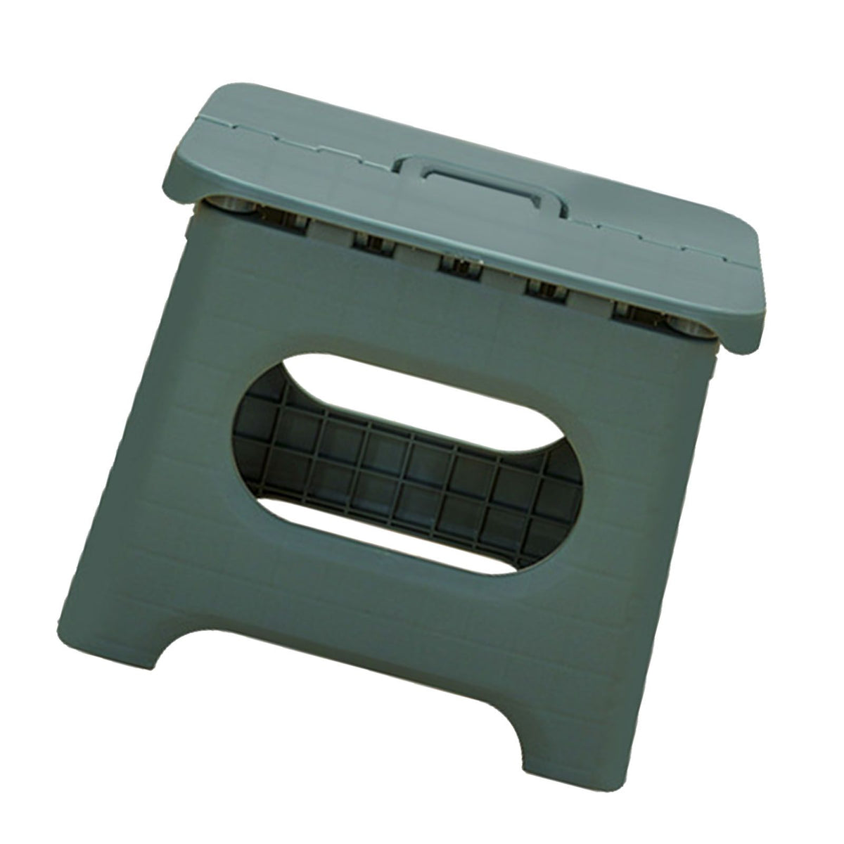Kids Stool Plastic Portable Folding 100kg Load Bearing Lightweight Step Stool for Camping Picnic Green L Size