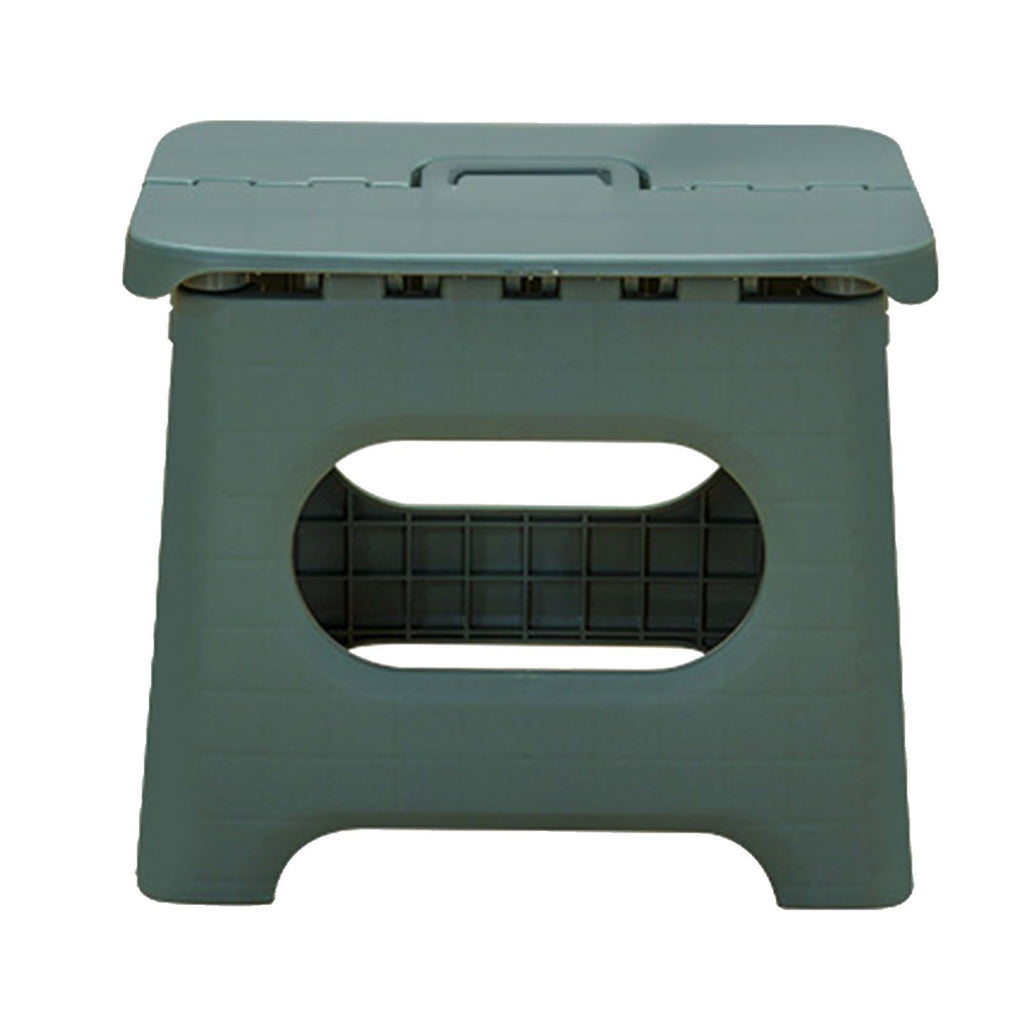 Kids Stool Plastic Portable Folding 100kg Load Bearing Lightweight Step Stool for Camping Picnic Green L Size