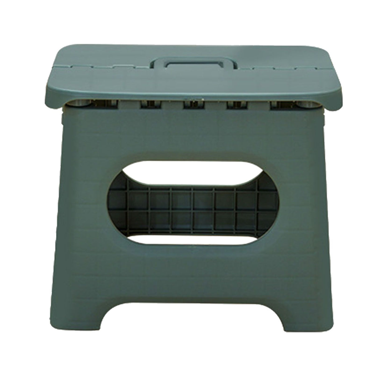 Kids Stool Plastic Portable Folding 100kg Load Bearing Lightweight Step Stool for Camping Picnic Green L Size