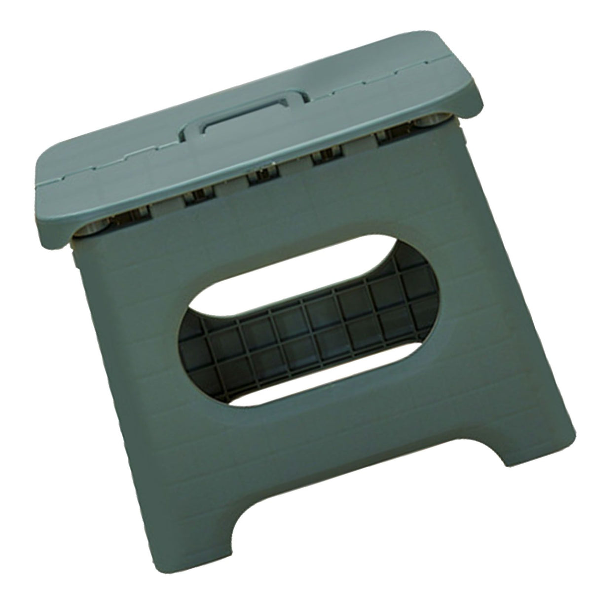 Kids Stool Plastic Portable Folding 100kg Load Bearing Lightweight Step Stool for Camping Picnic Green L Size
