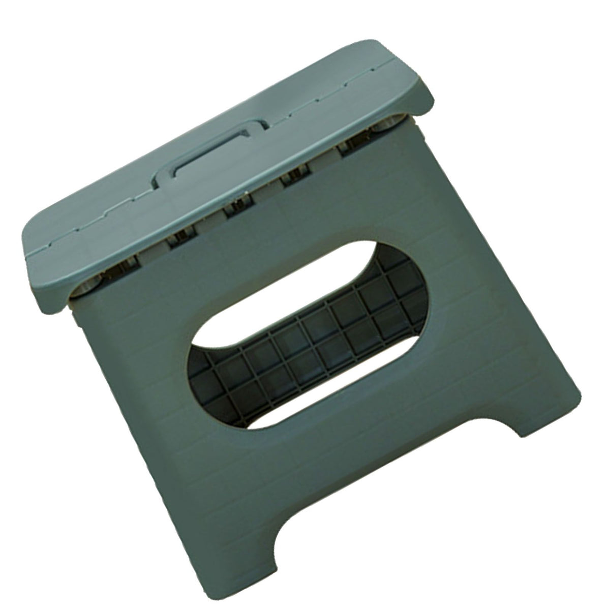 Kids Stool Plastic Portable Folding 100kg Load Bearing Lightweight Step Stool for Camping Picnic Green L Size