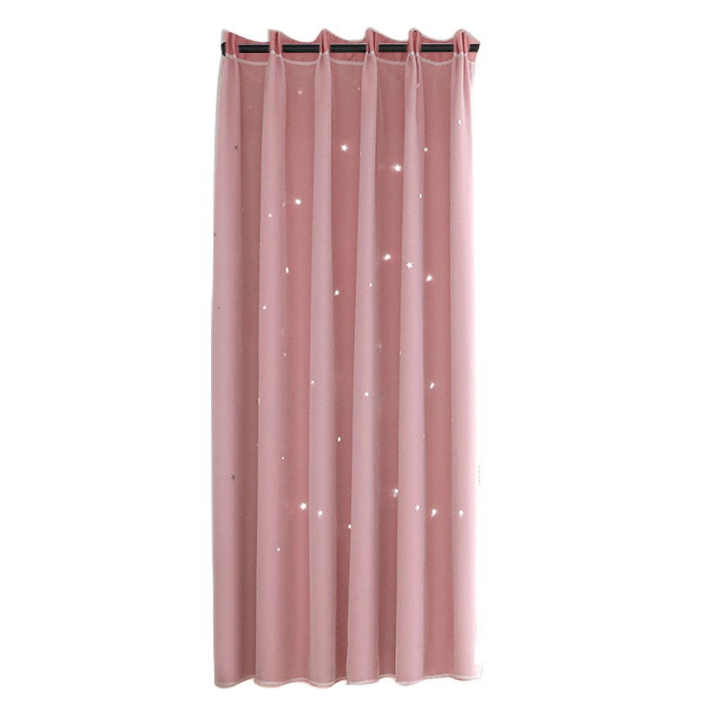 Hollow Out Star Style Window Voile Tulle Curtain Sheer Panels Bedroom Living Room DecorPink