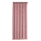 Hollow Out Star Style Window Voile Tulle Curtain Sheer Panels Bedroom Living Room DecorPink