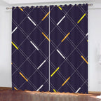Modern Digital Printing Blackout Curtains Shade Window Drapes for Bedroom Living Room213x183cm