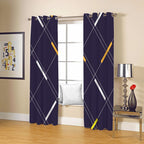 Modern Digital Printing Blackout Curtains Shade Window Drapes for Bedroom Living Room213x183cm