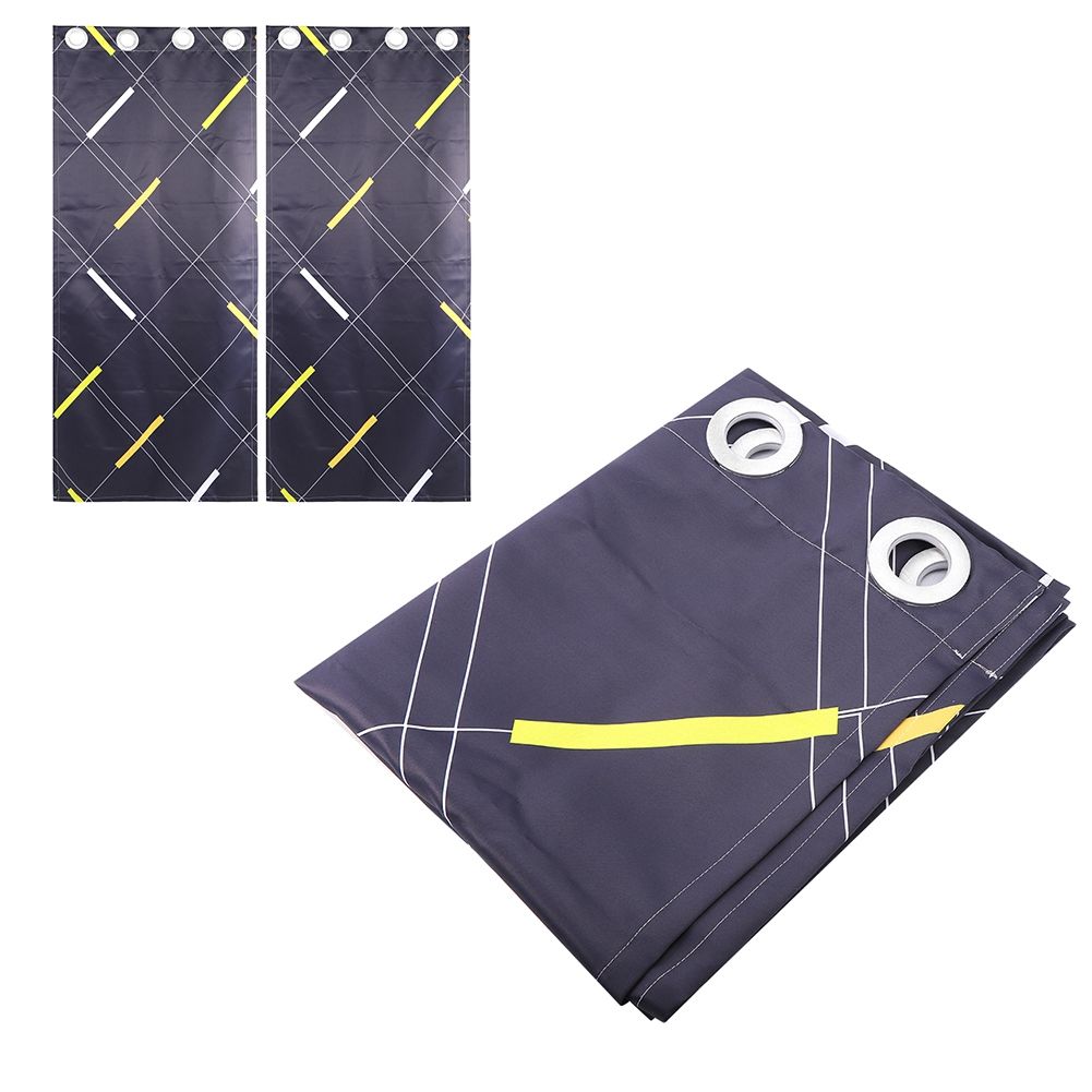 Modern Digital Printing Blackout Curtains Shade Window Drapes for Bedroom Living Room213x183cm