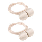 2Pcs Strong Magnetic Curtain Tiebacks Tie Backs Buckle Holder Holdbacks Window Decorative AccessoriesBeige