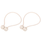 2Pcs Strong Magnetic Curtain Tiebacks Tie Backs Buckle Holder Holdbacks Window Decorative AccessoriesBeige