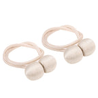 2Pcs Strong Magnetic Curtain Tiebacks Tie Backs Buckle Holder Holdbacks Window Decorative AccessoriesBeige