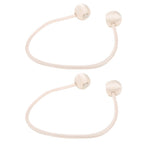 2Pcs Strong Magnetic Curtain Tiebacks Tie Backs Buckle Holder Holdbacks Window Decorative AccessoriesBeige