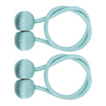 2Pcs Strong Magnetic Curtain Tiebacks Tie Backs Buckle Holder Holdbacks Window Decorative Accessories(BlueGreen )