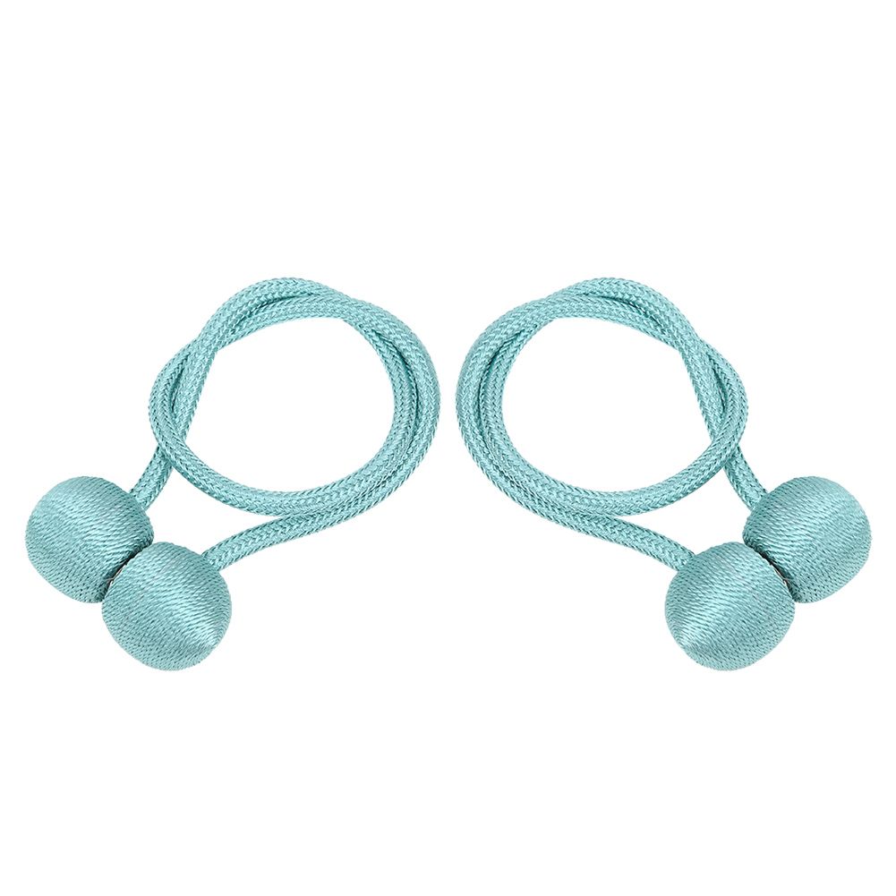 2Pcs Strong Magnetic Curtain Tiebacks Tie Backs Buckle Holder Holdbacks Window Decorative Accessories(BlueGreen )