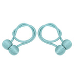 2Pcs Strong Magnetic Curtain Tiebacks Tie Backs Buckle Holder Holdbacks Window Decorative Accessories(BlueGreen )