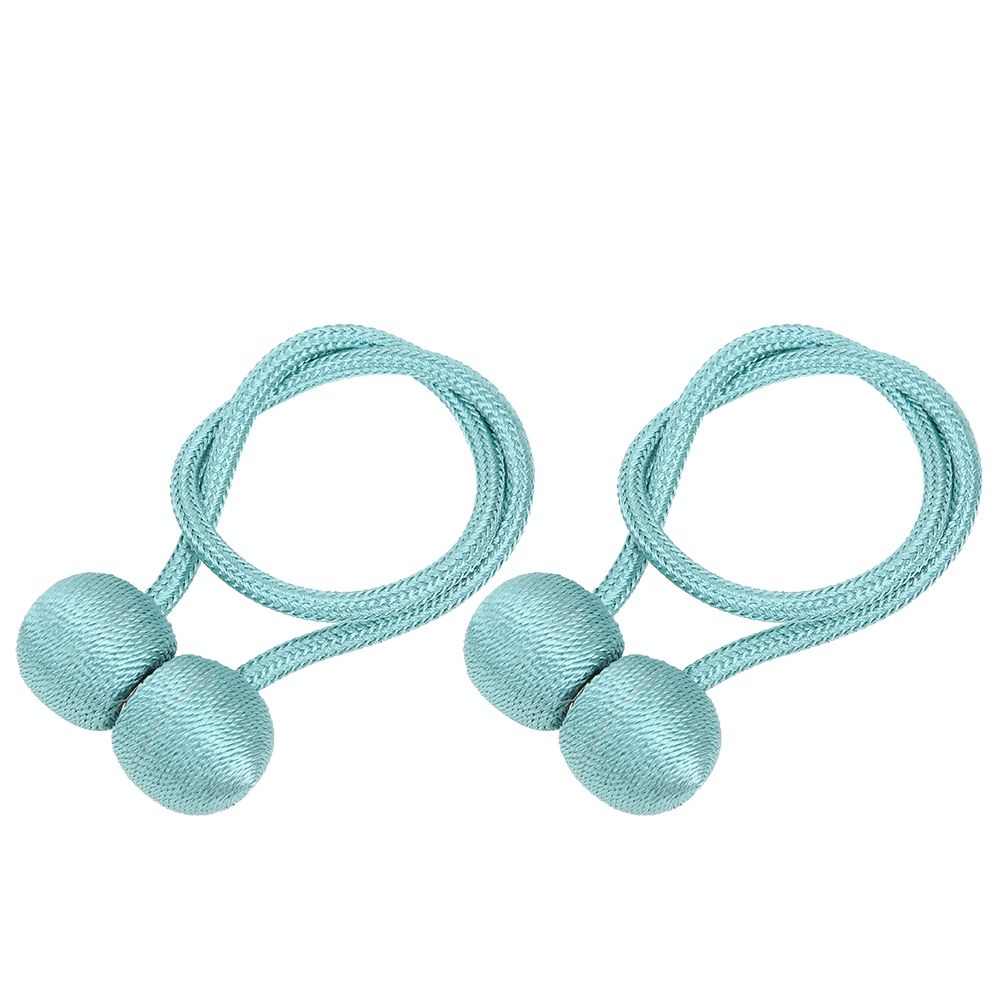 2Pcs Strong Magnetic Curtain Tiebacks Tie Backs Buckle Holder Holdbacks Window Decorative Accessories(BlueGreen )