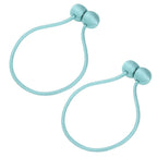 2Pcs Strong Magnetic Curtain Tiebacks Tie Backs Buckle Holder Holdbacks Window Decorative Accessories(BlueGreen )