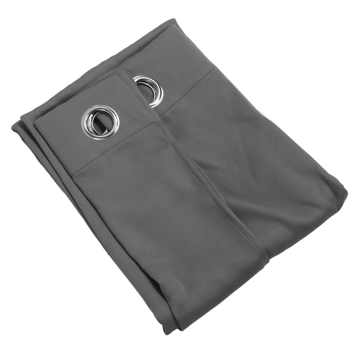 Grommet Blackout Curtains Punch Free Thermal Insulated Room Darkening Curtains for Bedroom Living Room Grey 132x213cm / 52.0x83.9in