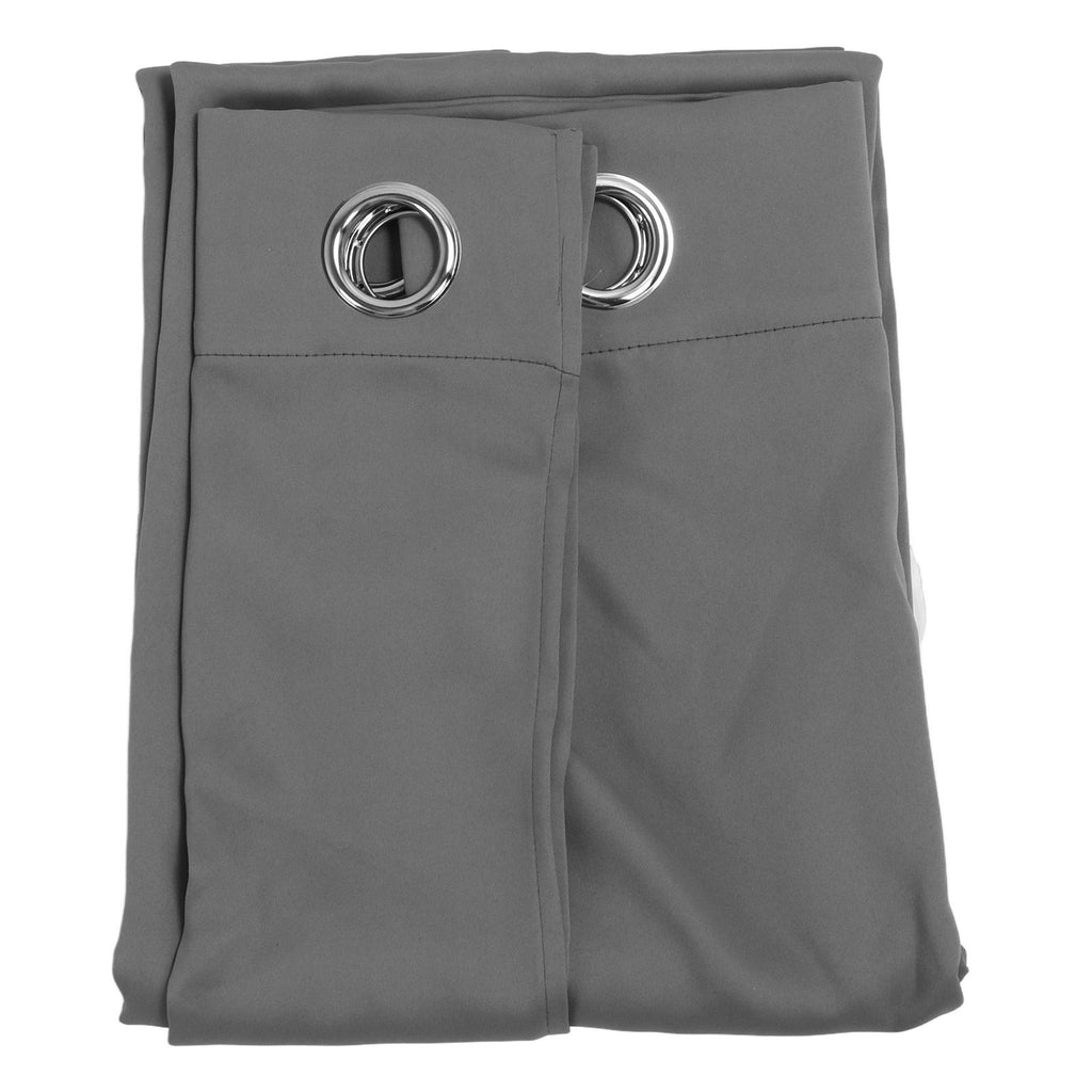 Grommet Blackout Curtains Punch Free Thermal Insulated Room Darkening Curtains for Bedroom Living Room Grey 132x213cm / 52.0x83.9in