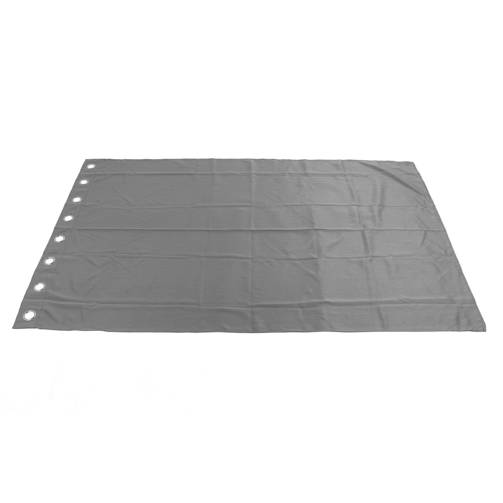 Grommet Blackout Curtains Punch Free Thermal Insulated Room Darkening Curtains for Bedroom Living Room Grey 132x213cm / 52.0x83.9in