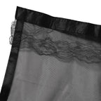 Magnetic Closure Mute Door Curtain Household Anti Bugs Door Curtain Screen with Hook and Loop Solid Black Hook 90x210