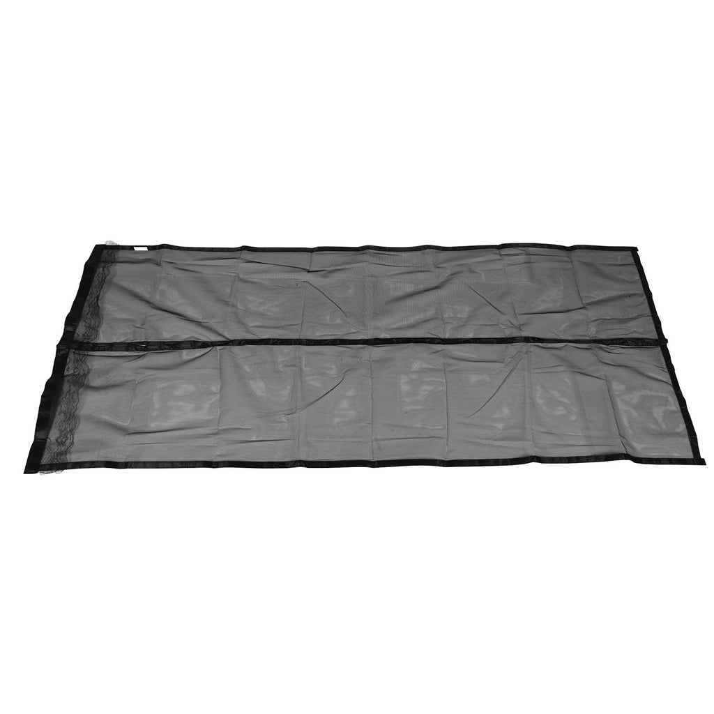 Magnetic Closure Mute Door Curtain Household Anti Bugs Door Curtain Screen with Hook and Loop Solid Black Hook 90x210