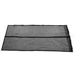 Magnetic Closure Mute Door Curtain Household Anti Bugs Door Curtain Screen with Hook and Loop Solid Black Hook 90x220