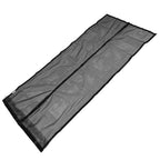 Magnetic Closure Mute Door Curtain Household Anti Bugs Door Curtain Screen with Hook and Loop Solid Black Hook 90x220