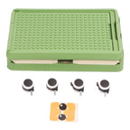 Rolling Toy Storage Bin Toy Storage Organizer Bin with Lid Wheels Children Building Blocks Organizer Green