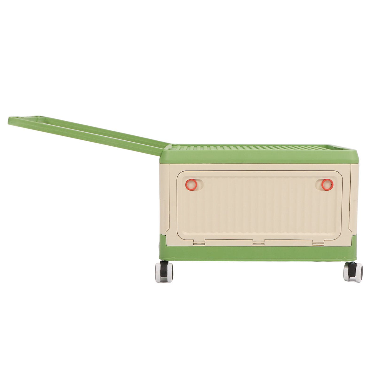 Rolling Toy Storage Bin Toy Storage Organizer Bin with Lid Wheels Children Building Blocks Organizer Green