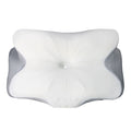 Cervical Pillow Memory Foam Soft Breathable Ergonomic Thickened Ice Silk Neck Support Pillow for Adults Sleeping White Gray Dot Jacquard