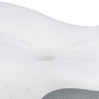 Cervical Pillow Memory Foam Soft Breathable Ergonomic Thickened Ice Silk Neck Support Pillow for Adults Sleeping White Gray Dot Jacquard
