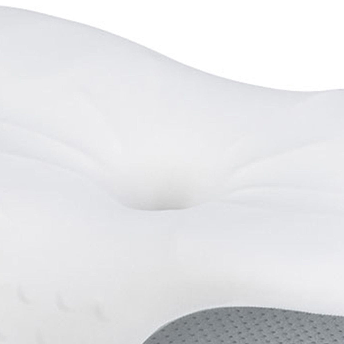 Cervical Pillow Memory Foam Soft Breathable Ergonomic Thickened Ice Silk Neck Support Pillow for Adults Sleeping White Gray Dot Jacquard