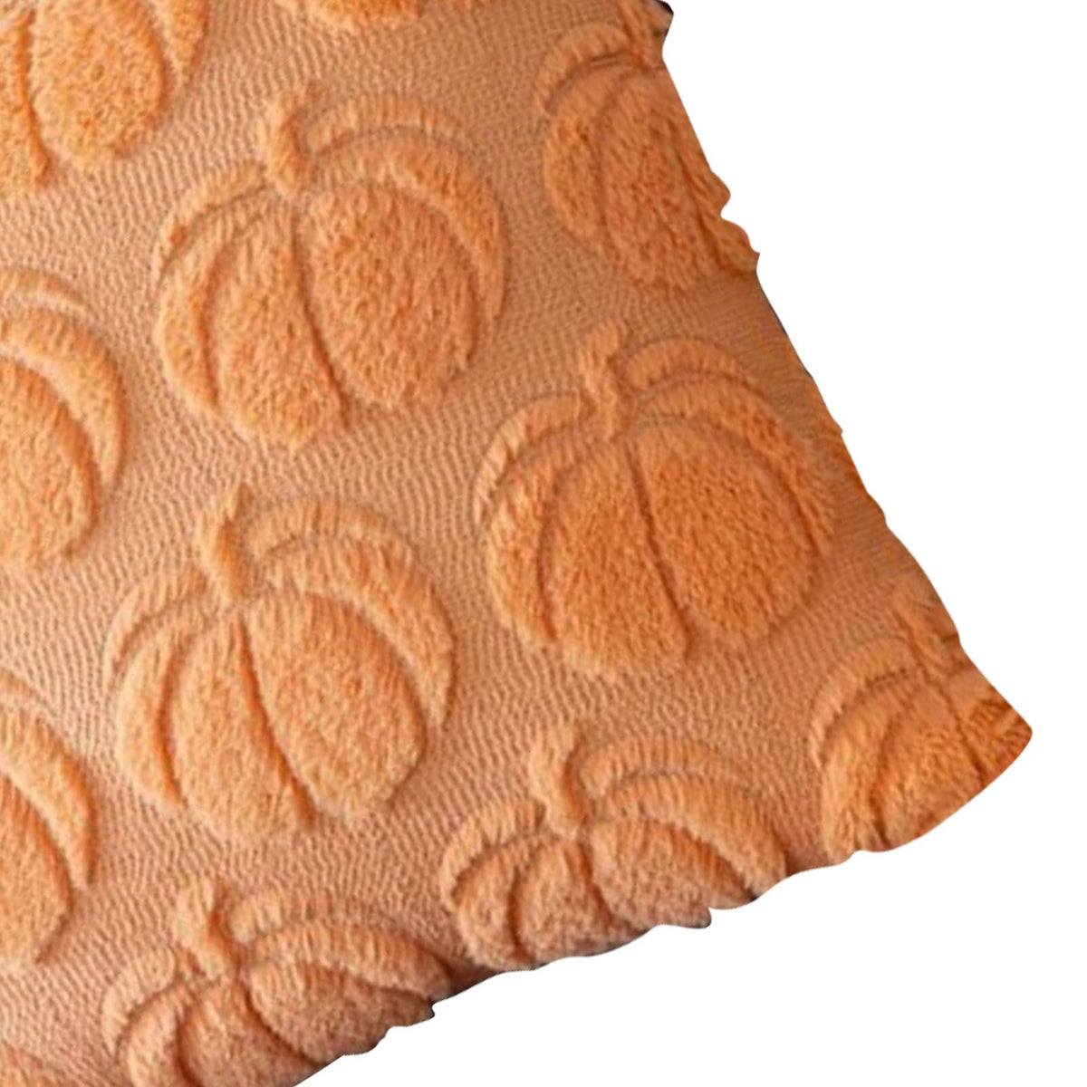 2pcs Pumpkin Fall Decorative Throw Pillow Covers Soft Pillow Cases for Chair Sofa Bedroom Living Room Home Decor Light Orange