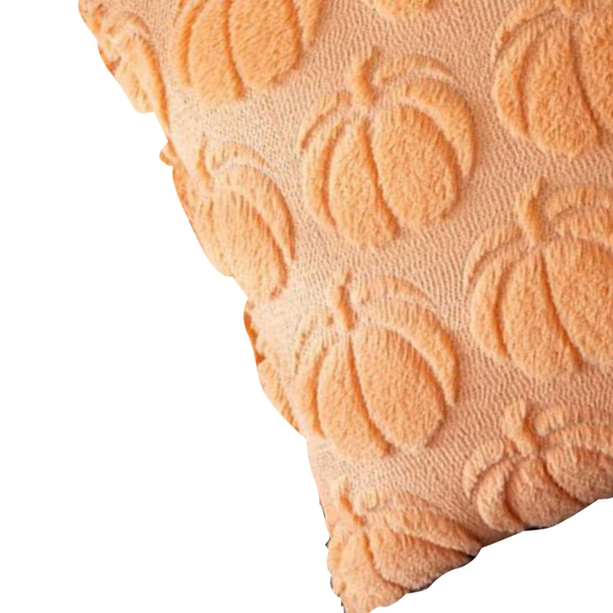 2pcs Pumpkin Fall Decorative Throw Pillow Covers Soft Pillow Cases for Chair Sofa Bedroom Living Room Home Decor Light Orange