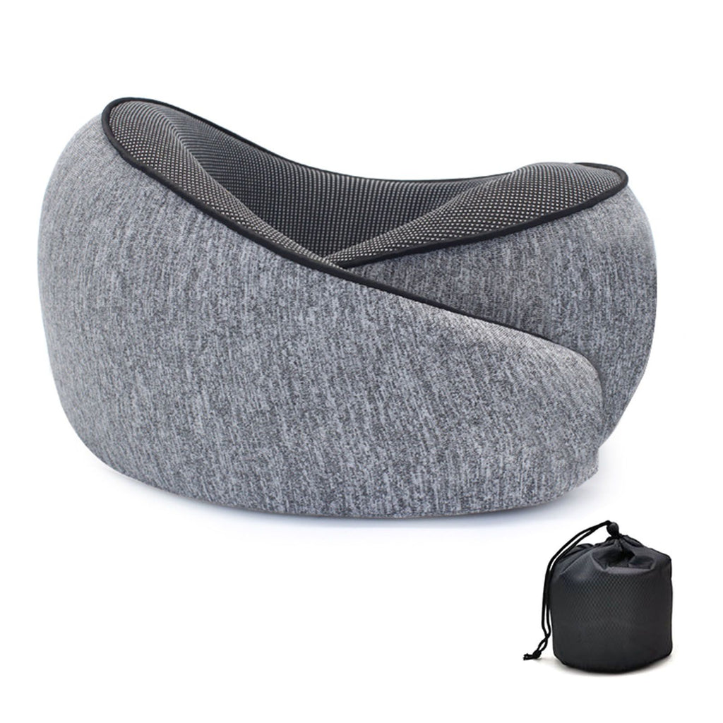 U Shape Travel Pillow Memory Foam Slow Rebound Comfortable Fit Ergonomic Support Portable Neck Pillow