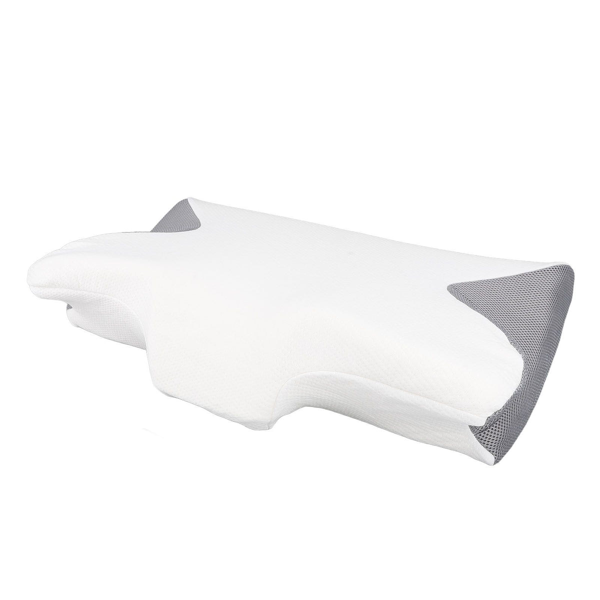 Cervical Pillow with Skin Friendly Pillowcase Ergonomic High Density Slow Rebound Memory Foam Neck Support Pillow for Back Head