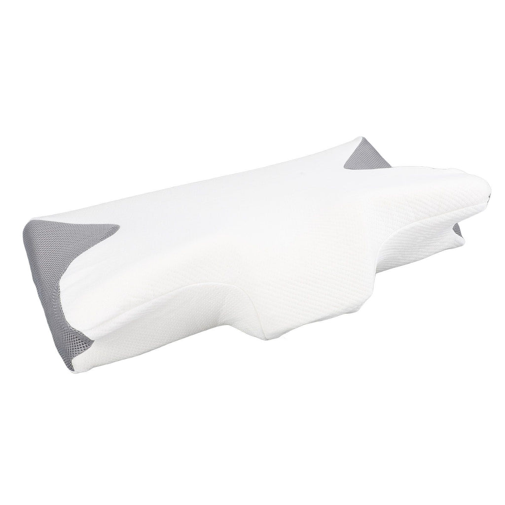 Cervical Pillow with Skin Friendly Pillowcase Ergonomic High Density Slow Rebound Memory Foam Neck Support Pillow for Back Head