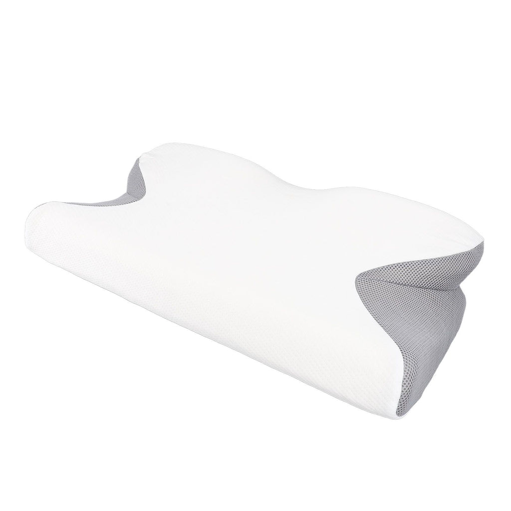 Cervical Pillow with Skin Friendly Pillowcase Ergonomic High Density Slow Rebound Memory Foam Neck Support Pillow for Back Head