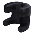 Face Pillow Silk Fabric Memory Foam Soft Cushioning Ergonomic Beauty Pillow for Back Sleep Black
