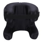 Face Pillow Silk Fabric Memory Foam Soft Cushioning Ergonomic Beauty Pillow for Back Sleep Black