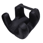 Face Pillow Silk Fabric Memory Foam Soft Cushioning Ergonomic Beauty Pillow for Back Sleep Black
