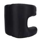 Face Pillow Silk Fabric Memory Foam Soft Cushioning Ergonomic Beauty Pillow for Back Sleep Black