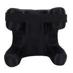 Face Pillow Silk Fabric Memory Foam Soft Cushioning Ergonomic Beauty Pillow for Back Sleep Black