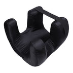 Face Pillow Silk Fabric Memory Foam Soft Cushioning Ergonomic Beauty Pillow for Back Sleep Black