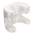 Face Pillow Silk Fabric Memory Foam Soft Cushioning Ergonomic Beauty Pillow for Back Sleep White