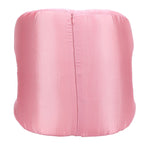 Face Pillow Silk Fabric Memory Foam Soft Cushioning Ergonomic Beauty Pillow for Back Sleep Roseate