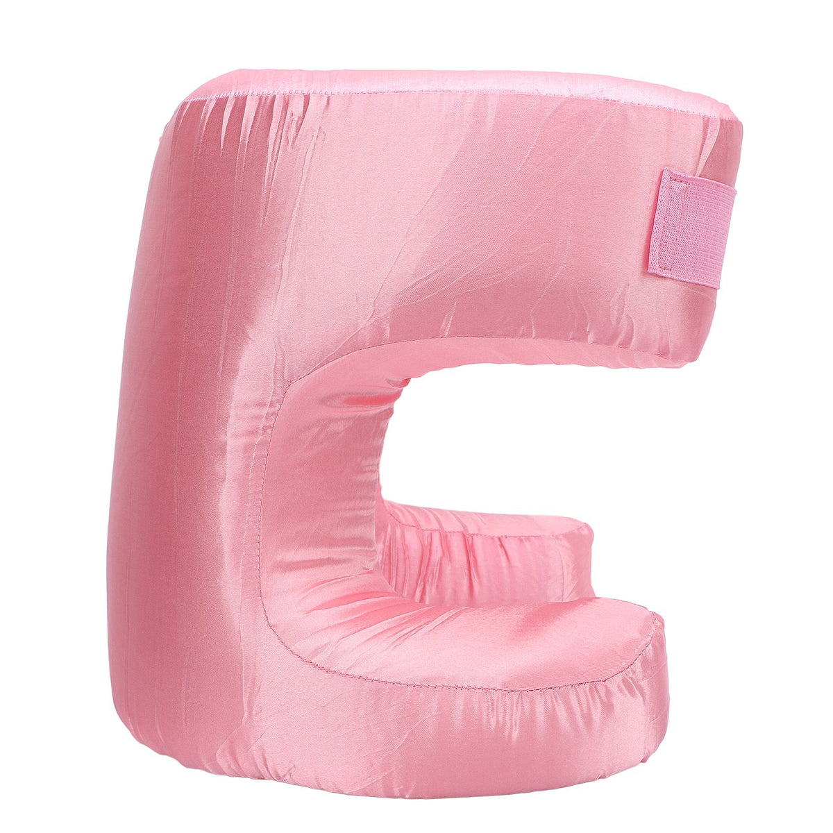 Face Pillow Silk Fabric Memory Foam Soft Cushioning Ergonomic Beauty Pillow for Back Sleep Roseate
