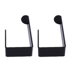 Self Adhesive Curtain Holdbacks Easy Install Black Acrylic Curtain Tiebacks Curtain Holders Hooks for Home